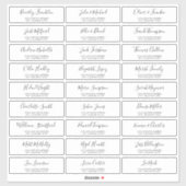 Persoonlijke Huwelijksuitnodiging Adreslabels Sticker (Vel)