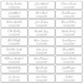 Persoonlijke Huwelijksuitnodiging Adreslabels Sticker (Voorkant)