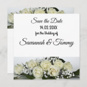 Persoonlijke huwelijksuitnodiging kaart (Voorkant / Achterkant)