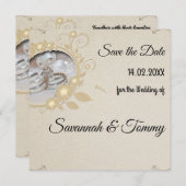 Persoonlijke huwelijksuitnodiging kaart (Voorkant / Achterkant)