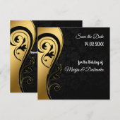 Persoonlijke huwelijksuitnodiging kaart (Voorkant / Achterkant)