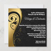 Persoonlijke huwelijksuitnodiging kaart (Achterkant)