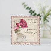 Persoonlijke huwelijksuitnodiging kaart (Staand voorkant)