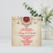 Persoonlijke huwelijksuitnodiging kaart (Staand voorkant)