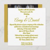 Persoonlijke huwelijksuitnodiging kaart (Voorkant / Achterkant)