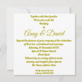 Persoonlijke huwelijksuitnodiging kaart (Voorkant)