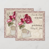 Persoonlijke huwelijksuitnodiging kaart (Voorkant / Achterkant)