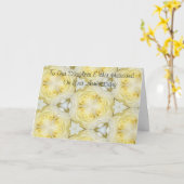 Persoonlijke huwelijksverjaardag Bloemendochter Br Kaart (Gele Bloem)