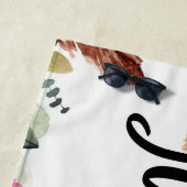 Persoonlijke huwelijksverlovings bruidsfeest strandlaken (In situ)