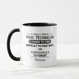 Persoonlijke HVAC-technicusmok voor werk Cadeau Mok