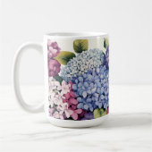 Persoonlijke Hydrangea Bloesems Koffiemok (Links)