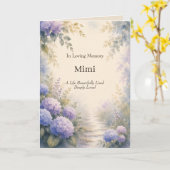 Persoonlijke Hydrangea-herdenkingskaart Kaart (Gele Bloem)