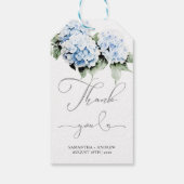 Persoonlijke Hydrangea Huwelijkscadeau Label Sjabl Cadeaulabel (Achterkant)