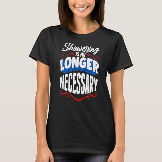 Persoonlijke Hygiëne Joke Douchen T-shirt (Voorkant)