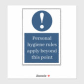 persoonlijke hygiëne sticker (Vel)