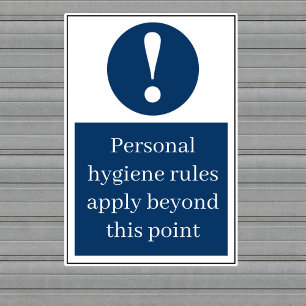 persoonlijke hygiëne sticker