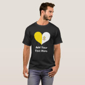 Persoonlijke I Love Vaticaanstad Flag T-Shirt (Voorkant volledig)