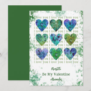 Persoonlijke I Love You Wees mijn Valentijnshartje Feestdagenkaart