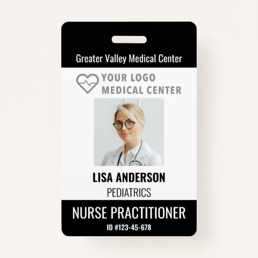 Persoonlijke ID-badge Ziekenhuis Naam werknemer Ma Badge (Voorkant)