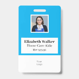 Persoonlijke ID-foto-badge dubbelzijdig Badge