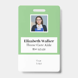 Persoonlijke ID-foto-badge dubbelzijdig Badge