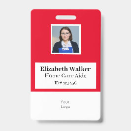 Persoonlijke ID-foto-badge dubbelzijdig Badge