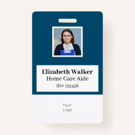 Persoonlijke ID-fotokaart dubbelzijdig geplaatst Badge