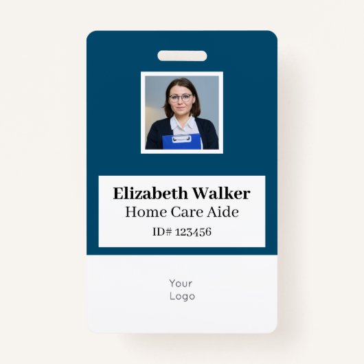 Persoonlijke ID-fotokaart dubbelzijdig geplaatst Badge (Voorkant)