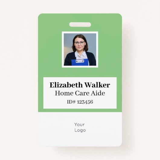 Persoonlijke ID-fotokaart dubbelzijdig geplaatst Badge (Voorkant)