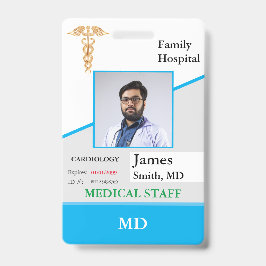 Persoonlijke ID-kaart voor medische medewerkers +  Badge