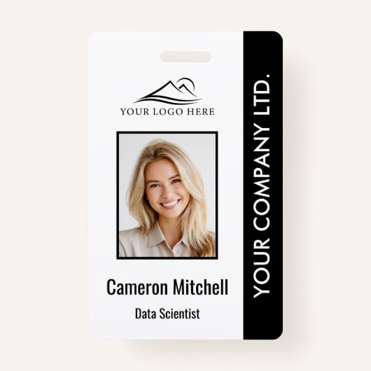 Persoonlijke ID-kaart voor werknemers in bedrijf z Badge (Voorkant)