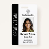 Persoonlijke ID-kaart voor werknemers in bedrijf z Badge (Voorkant)