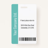 Persoonlijke ID-kaart voor zakelijke werknemers Bl Badge (Achterkant)