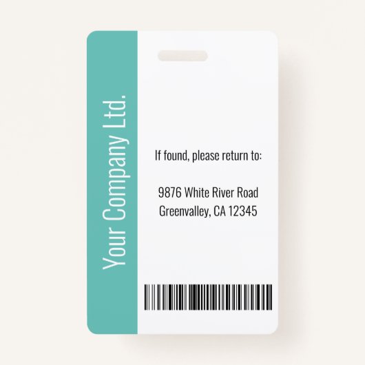 Persoonlijke ID-kaart voor zakelijke werknemers Bl Badge (Achterkant)