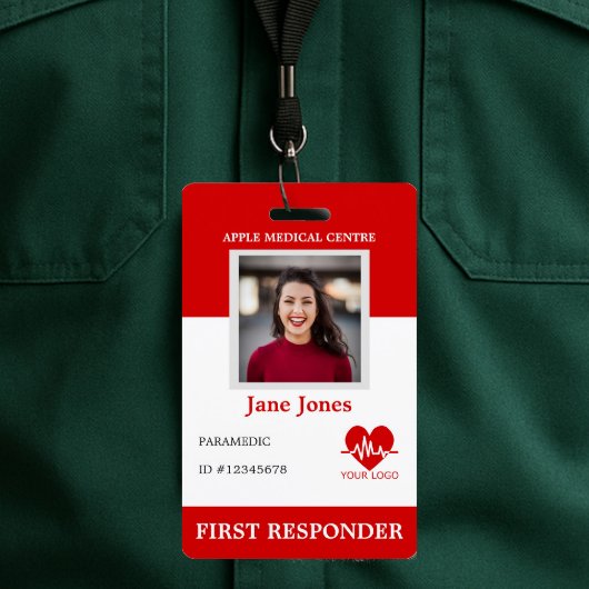 Persoonlijke ID van eerste responder Foto-ID Bevei Badge
