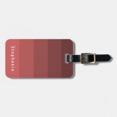 Persoonlijke identificatie Coral Red Hues Bagagelabel (Voorkant horizontaal)