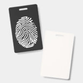persoonlijke identiteit badge (Voor- en achterkant)