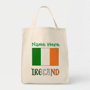 Persoonlijke Ierland Vlag Erfenis Tote Bag