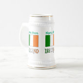 Persoonlijke Ierland Vlag Erfgoed  Bierpul (Voorkant links)