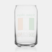 Persoonlijke Ierland Vlag Erfgoed Blikvorm Glas (Achterkant)