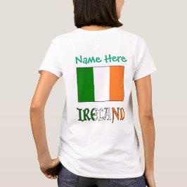 Persoonlijke Ierland Vlag Erfgoed Dames  T-shirt