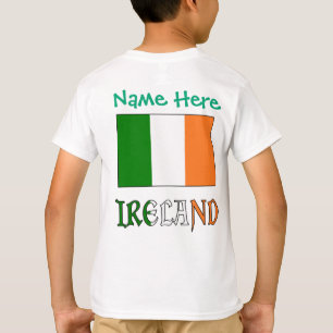Persoonlijke Ierland Vlag Erfgoed Jongens T-shirt