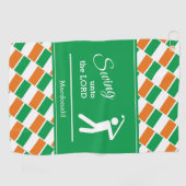 Persoonlijke IERLAND VLAG Zingt naar de Heer Golfhanddoek (Horizontaal)