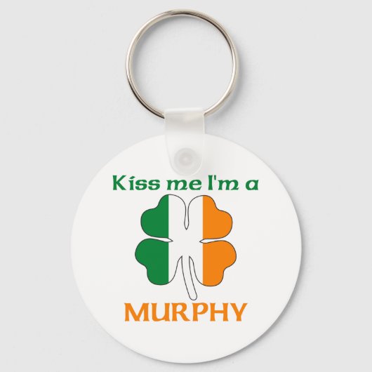 Persoonlijke Iers Kus me Ik ben Murphy Sleutelhanger (Voorkant)