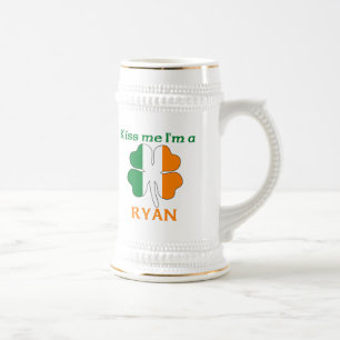 Persoonlijke Iers Kus me Ik ben Ryan Bierpul