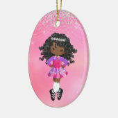 Persoonlijke Ierse Dance African American Holiday Keramisch Ornament (Links)