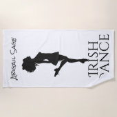 Persoonlijke Ierse Dancer Hard Shoe Dance Strandlaken (Voorkant)