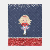 Persoonlijke Ierse dansbruid Soft Shoe Fleece Deken (Voorkant)