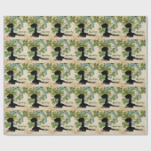 Persoonlijke Ierse danser, Shamrock en Hoefijzer Cadeaupapier (Vlak)