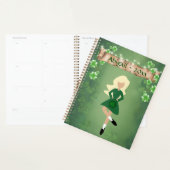 Persoonlijke Ierse danseres met blond-haaruitstek Planner (Display)